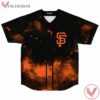San Francisco Giant Orange Galaxy Lucas H custom Baseball Jersey - Vesles2014s