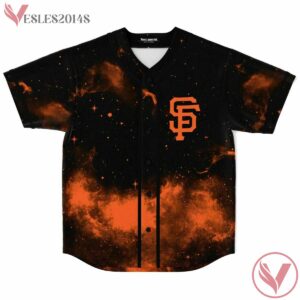 San Francisco Giant Orange Galaxy Lucas H custom Baseball Jersey - Vesles2014s