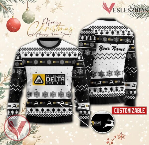 San Joaquin Delta College Custom Ugly Christmas Sweater, Unique Gift For Fans - Vesles2014s