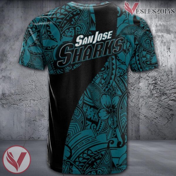 San Jose Sharks Polynesian Pattern Shirt, Unique Gifts For NHL Fans - Vesles2014s 1