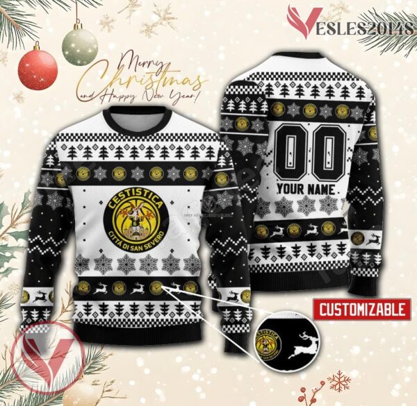 San Severo Basketball Custom Ugly Christmas Sweater, Unique Gift For Fans - Vesles2014s