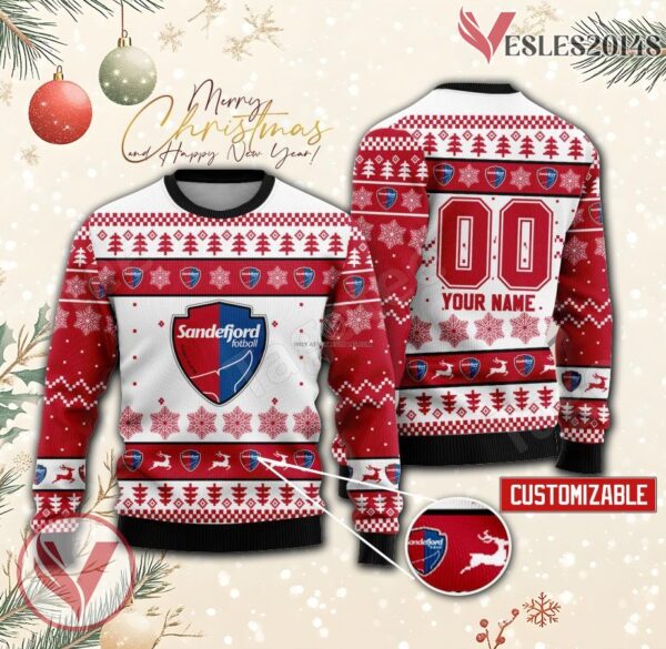 Sandefjord Fotball Custom Ugly Christmas Sweater, Unique Gift For Fans - Vesles2014s