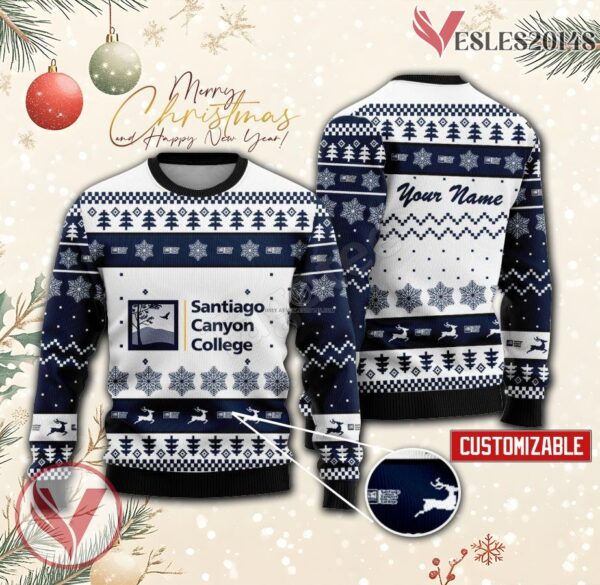 Santiago Canyon College Custom Ugly Christmas Sweater, Unique Gift For Fans - Vesles2014s