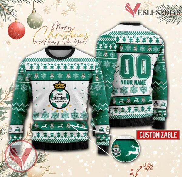 Santos Laguna Custom Ugly Christmas Sweater, Unique Gift For Fans - Vesles2014s