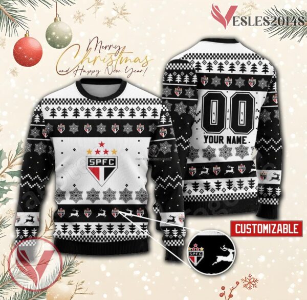 Sao Paulo FC Custom Ugly Christmas Sweater, Unique Gift For Fans - Vesles2014s