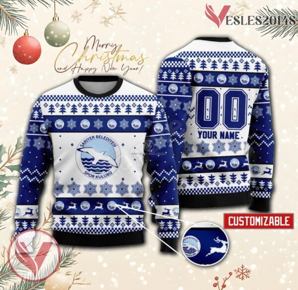 Sariyer Women Volleyball Custom Ugly Christmas Sweater, Unique Gift For Fans - Vesles2014s