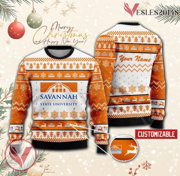 Savannah State University Custom Ugly Christmas Sweater, Unique Gift For Fans - Vesles2014s