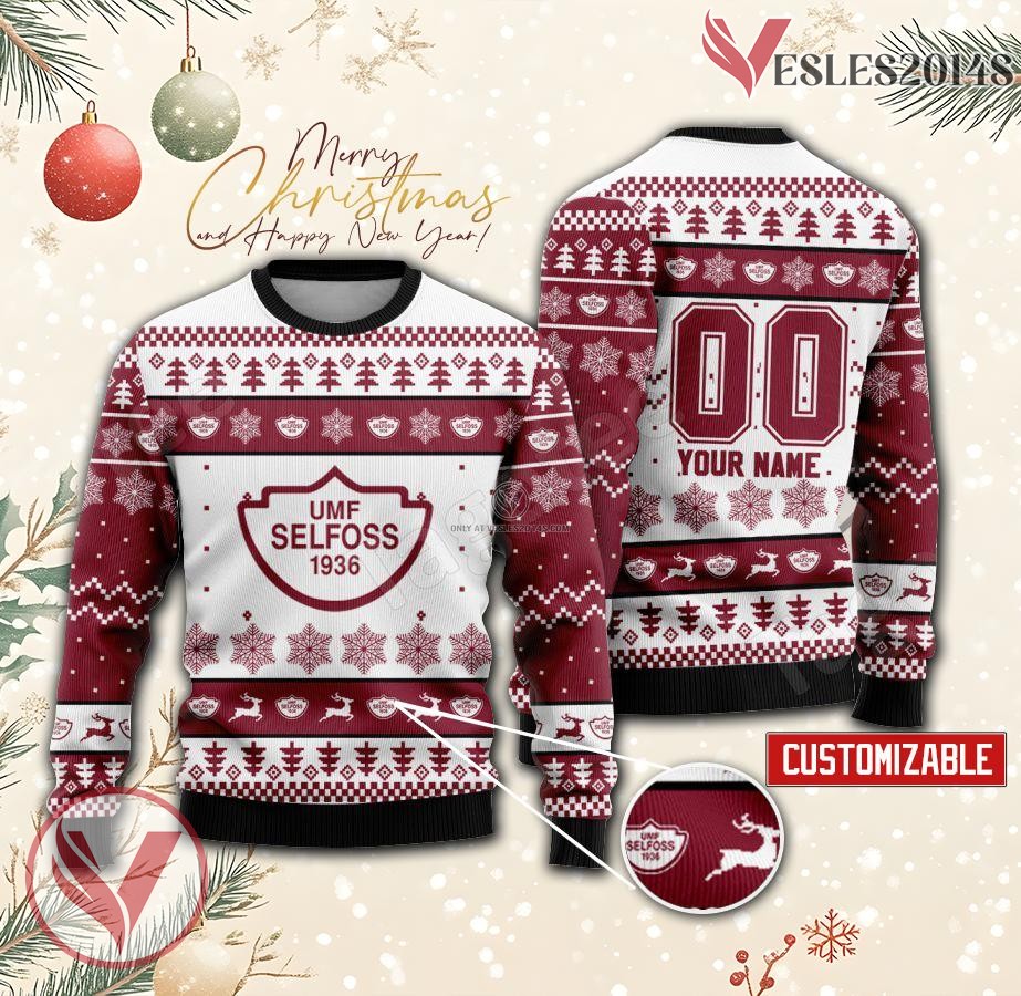Selfoss Custom Ugly Christmas Sweater, Unique Gift For Fans - Vesles2014s