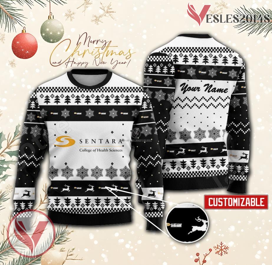 Sentara College of Health Sciences Custom Ugly Christmas Sweater, Unique Gift For Fans - Vesles2014s