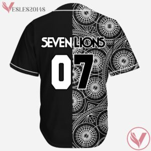 Seven Lions Geometric Split Cool Design Rave Baseball Jersey For EDM Festivals, Present Ideas For Music Lovers - Vesles2014s 1