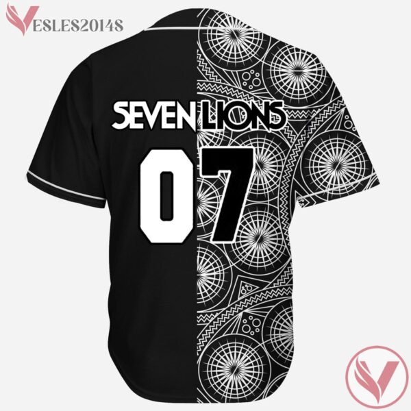 Seven Lions Geometric Split Cool Design Rave Baseball Jersey For EDM Festivals, Present Ideas For Music Lovers - Vesles2014s 1
