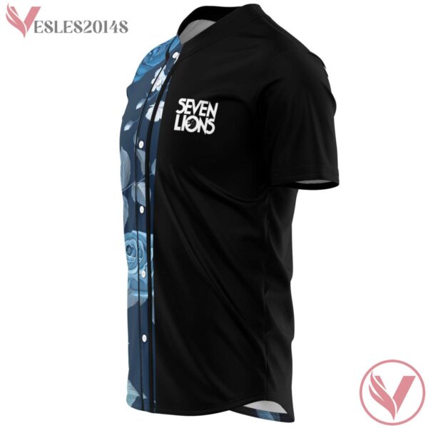 Seven lions Blue Flowery Split Baseball jersey - Vesles2014s 2