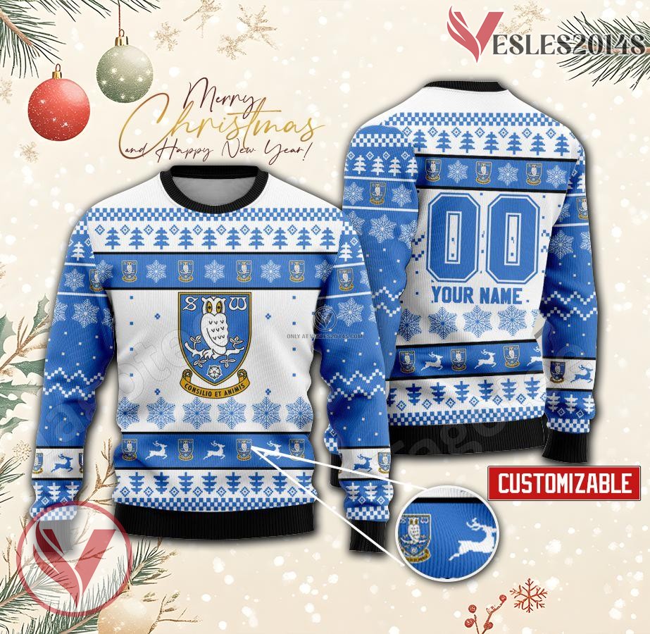 Sheffield Wednesday Custom Ugly Christmas Sweater, Unique Gift For Fans - Vesles2014s