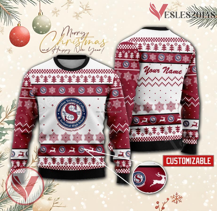 Sheridan Technical College Custom Ugly Christmas Sweater, Unique Gift For Fans - Vesles2014s