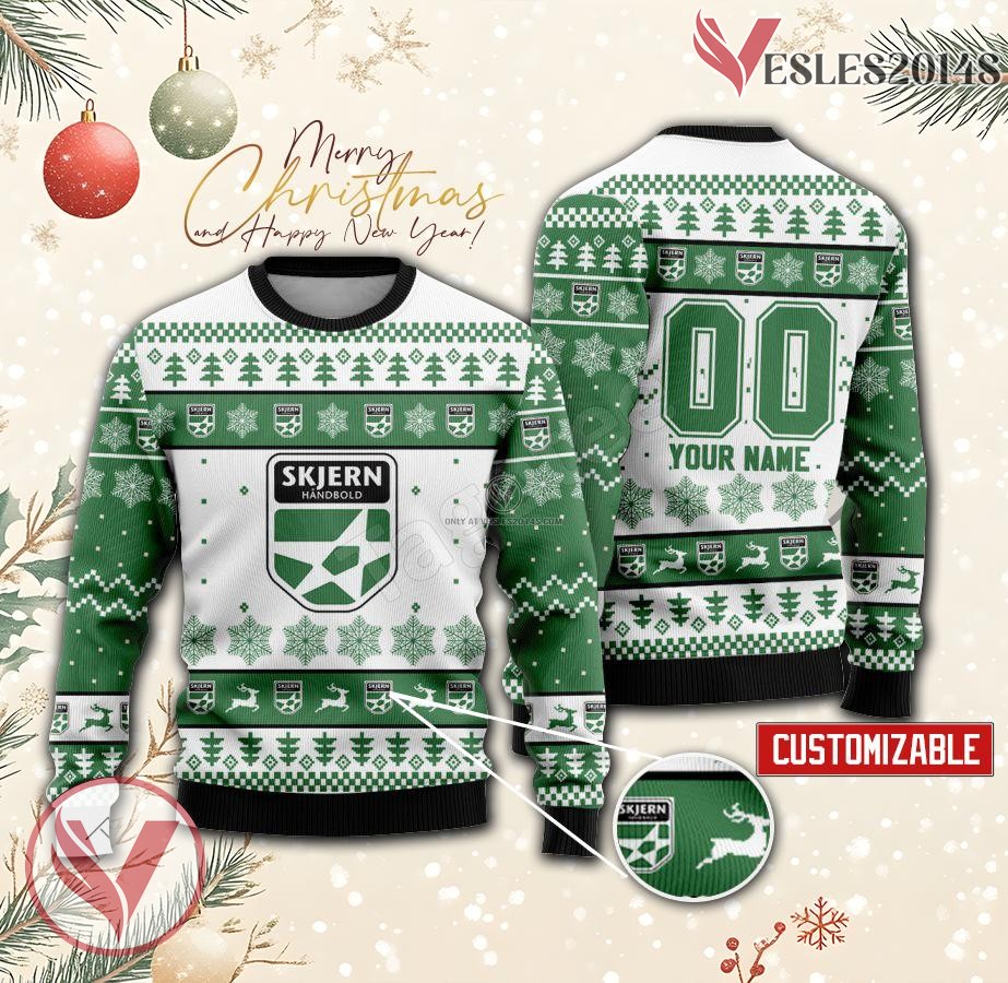 Skjern Handbold Handball Custom Ugly Christmas Sweater, Unique Gift For Fans - Vesles2014s