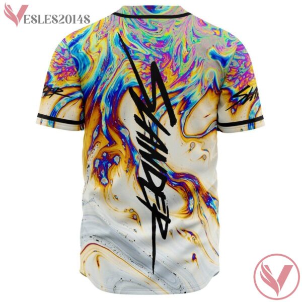 Slander Trippy Coloful Acid Psychedelic Baseball Jersey For EDM Festivals - Vesles2014s 1