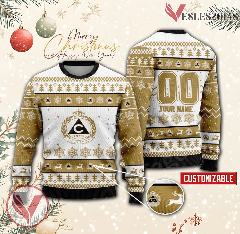 Slavia Sofia Custom Ugly Christmas Sweater, Unique Gift For Fans - Vesles2014s