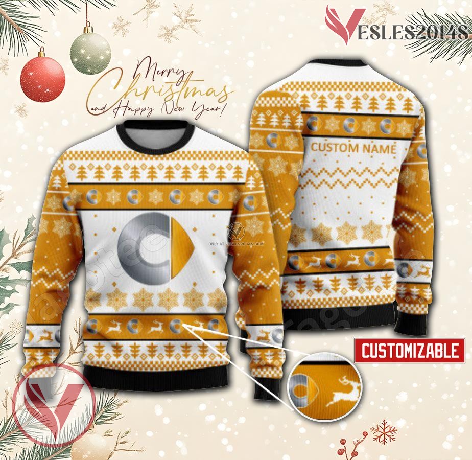 Smart Logo Personalized Ugly Christmas Sweater, Unique Gift For Fans - Vesles2014s