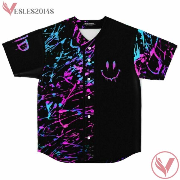 Smiley Griz Watercolor Splash Jersey For EDM Festivals - Vesles2014s