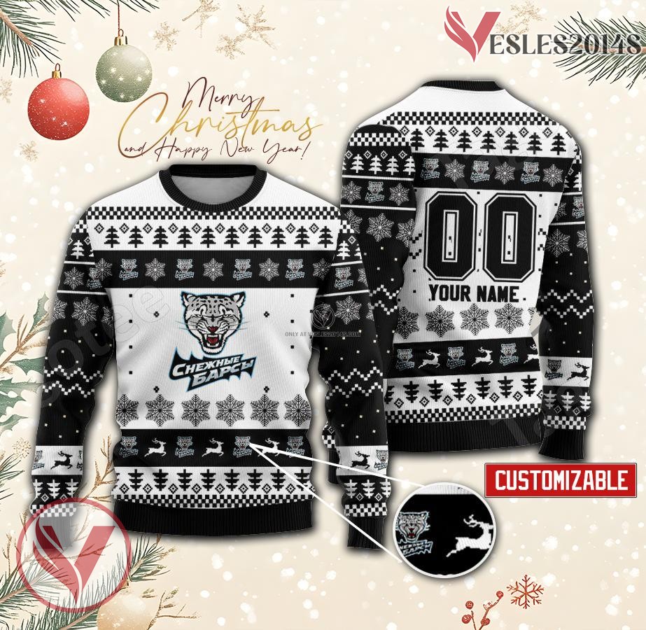 Snezhnye Barsy Hockey Custom Ugly Christmas Sweater, Unique Gift For Fans - Vesles2014s