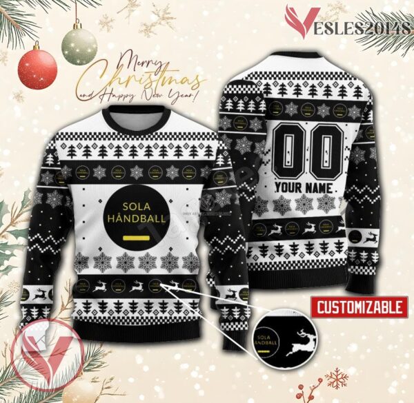 Sola HK Handball Custom Ugly Christmas Sweater, Unique Gift For Fans - Vesles2014s