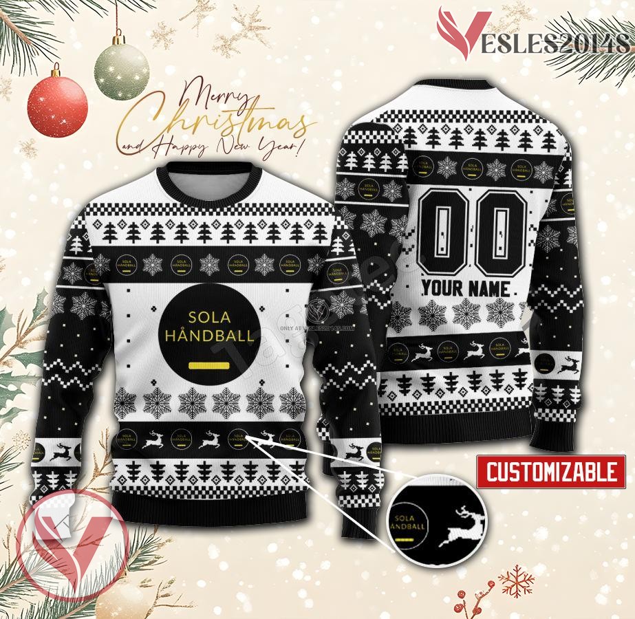 Sola HK Handball Custom Ugly Christmas Sweater, Unique Gift For Fans - Vesles2014s
