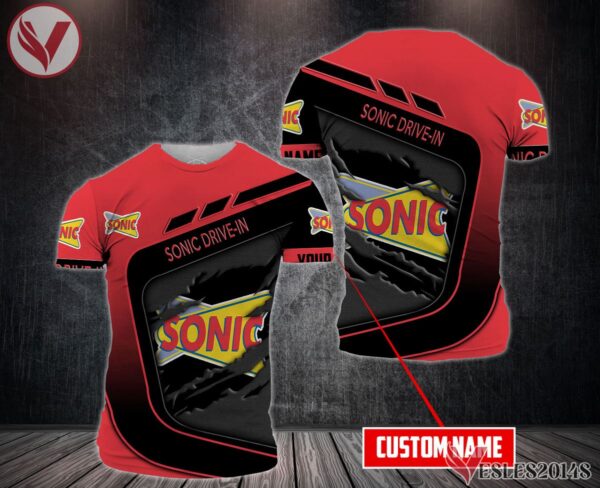 Sonic Drive-in Uniform Custom Clothes Style 136, Unique Gifts For Employee - Vesles2014s 1