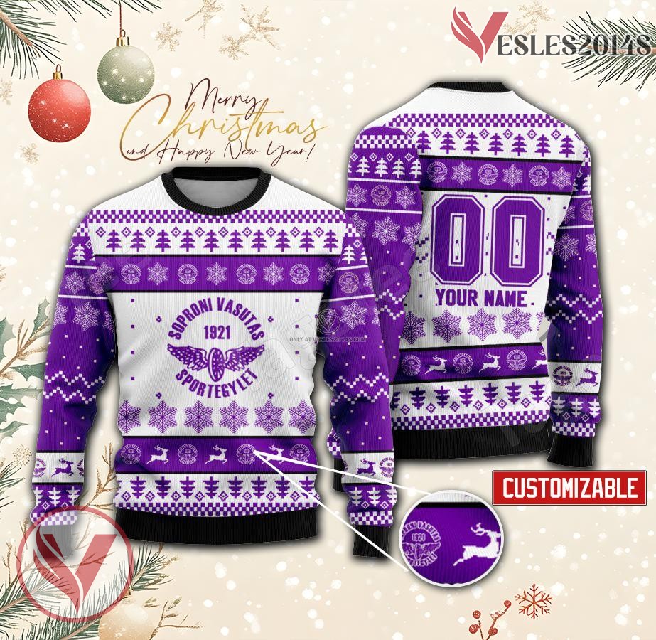Soproni VSE Custom Ugly Christmas Sweater, Unique Gift For Fans - Vesles2014s