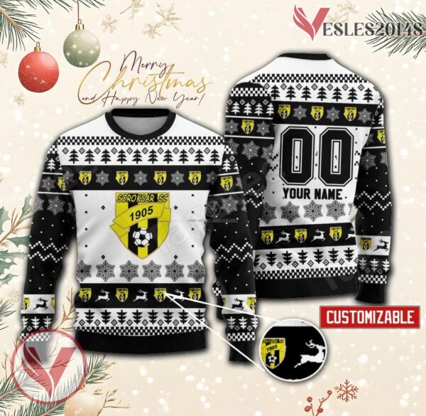 Soroksár SC Custom Ugly Christmas Sweater, Unique Gift For Fans - Vesles2014s