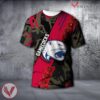 South Carolina Gamecocks NCAA With Red Poppy Flower 3D Shirt, Unique Gift For Fans - Vesles2014S