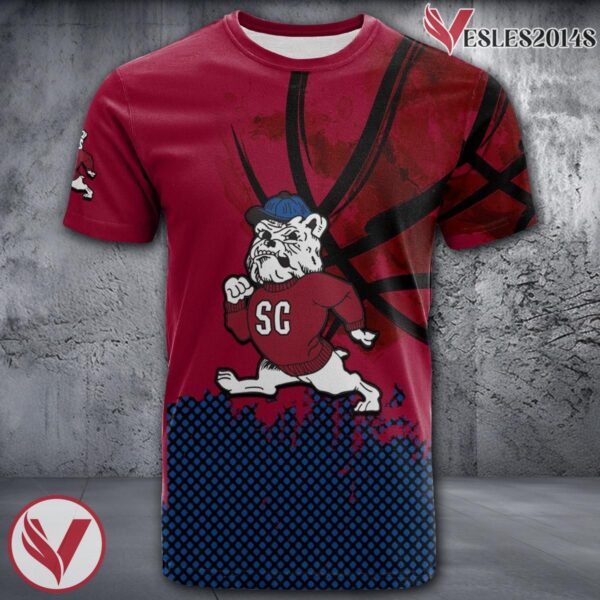 South Carolina State Bulldogs Basketball Grunge Pattern Unique Personalized T Shirts - Vesles2014S