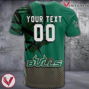 South Florida Bulls Basketball Grunge Pattern Unique Personalized T Shirts - Vesles2014S 1