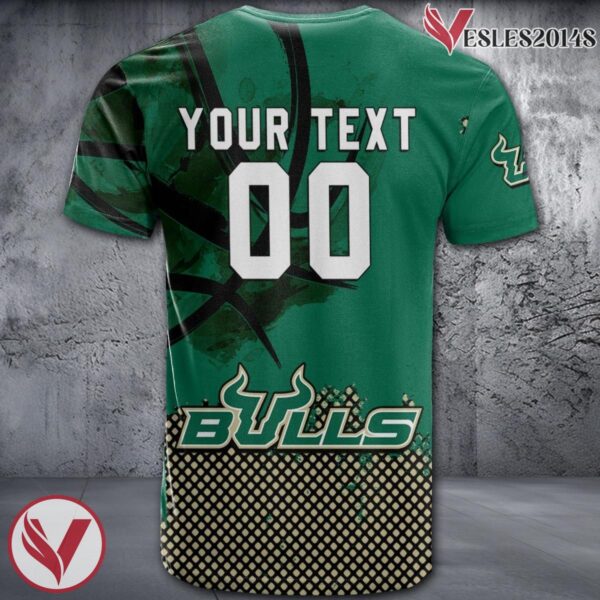 South Florida Bulls Basketball Grunge Pattern Unique Personalized T Shirts - Vesles2014S 1