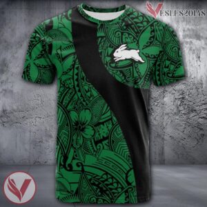 South Sydney Rabbitohs NRL Polynesian Pattern Shirt, Unique Gifts For Fans - Vesles2014s