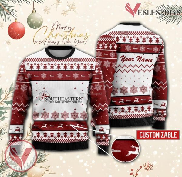 Southeastern Free Will Baptist Bible College Custom Ugly Christmas Sweater, Unique Gift For Fans - Vesles2014s