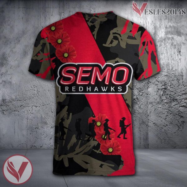 Southeastern Louisiana Lions NCAA With Red Poppy Flower 3D Shirt, Unique Gift For Fans - Vesles2014S 1