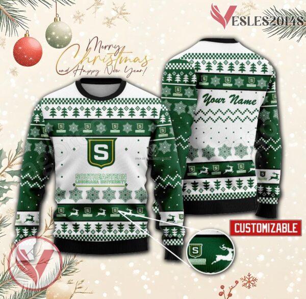 Southeastern Louisiana University - EBR Parish School System Prof Dev Custom Ugly Christmas Sweater, Unique Gift For Fans - Vesles2014s