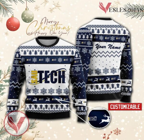 Southern Arkansas University Tech Custom Ugly Christmas Sweater, Unique Gift For Fans - Vesles2014s