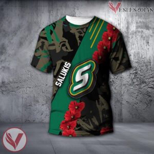 Southern Illinois Salukis NCAA With Red Poppy Flower 3D Shirt, Unique Gift For Fans - Vesles2014S