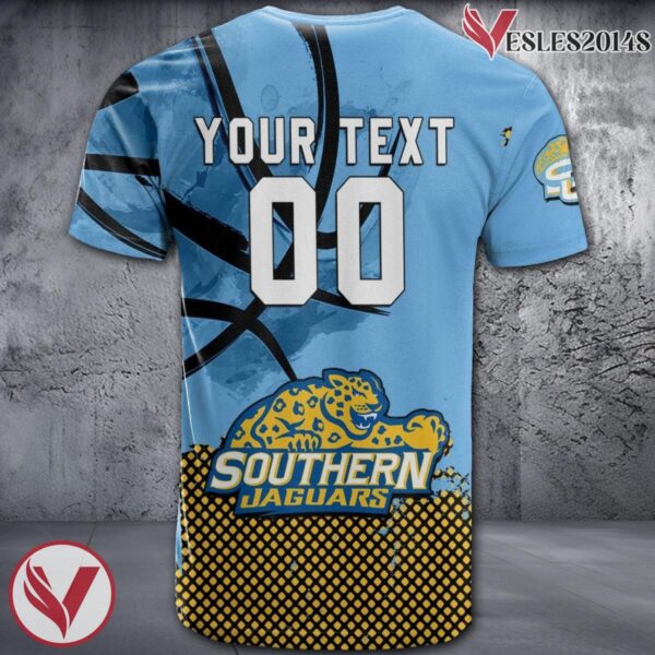 Southern Jaguars Basketball Grunge Pattern Unique Personalized T Shirts - Vesles2014S 1