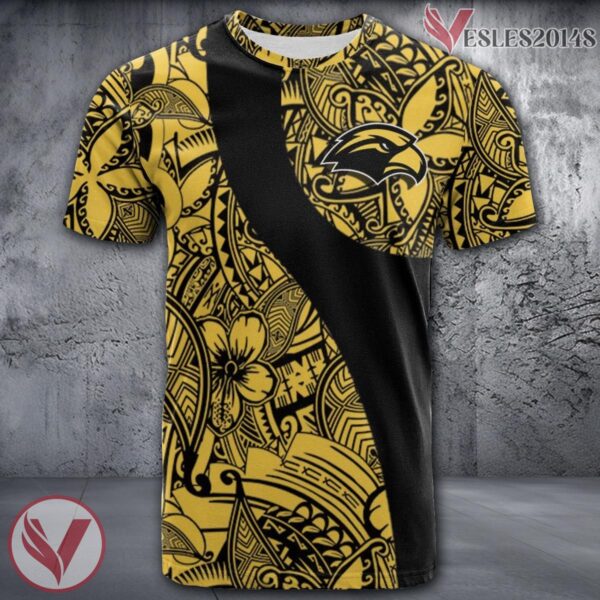 Southern Miss Golden Eagles NCAA Polynesian Pattern Shirt, Unique Gifts For Fans - Vesles2014s