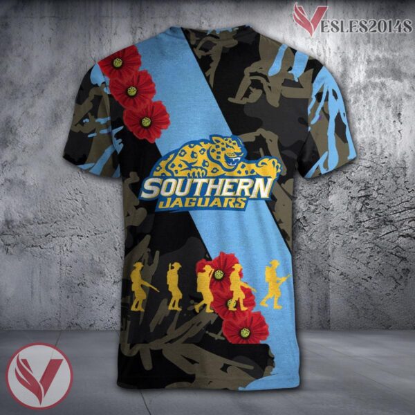 Southern Miss Golden Eagles NCAA With Red Poppy Flower 3D Shirt, Unique Gift For Fans - Vesles2014S 1