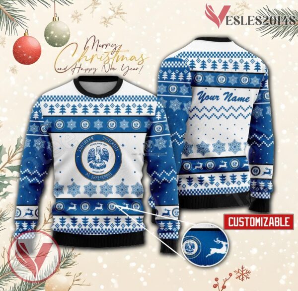 Southern University at Shreveport Custom Ugly Christmas Sweater, Unique Gift For Fans - Vesles2014s