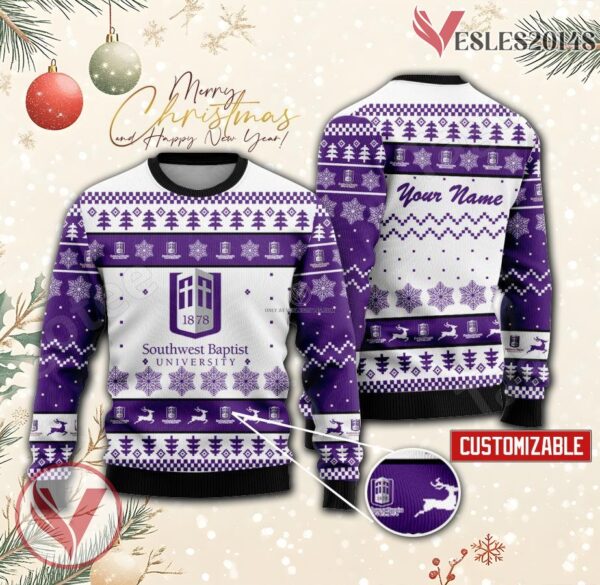 Southwest Baptist University Custom Ugly Christmas Sweater, Unique Gift For Fans - Vesles2014s