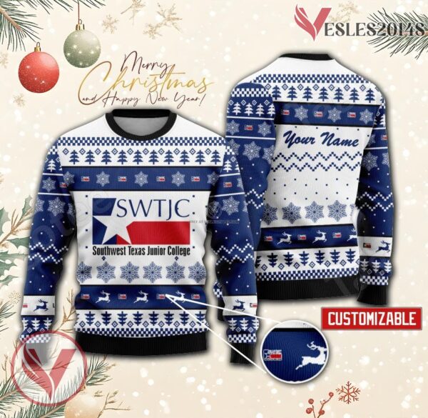 Southwest Texas Junior College Custom Ugly Christmas Sweater, Unique Gift For Fans - Vesles2014s