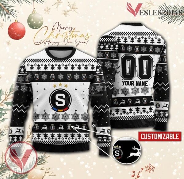 Sparta Praha Custom Ugly Christmas Sweater, Unique Gift For Fans - Vesles2014s