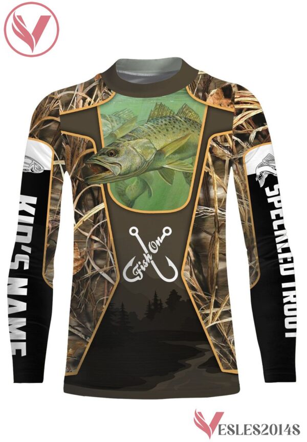 Speckled Trout Fish Customized Fish On Long Sleeve, Hoodie, Zip Up Hoodie - Uniform Custom Clothes, Unique Gifts For Employee - Vesles2014s 1