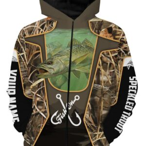 Speckled Trout Fish Customized Fish On Long Sleeve, Hoodie, Zip Up Hoodie - Uniform Custom Clothes, Unique Gifts For Employee - Vesles2014s 2