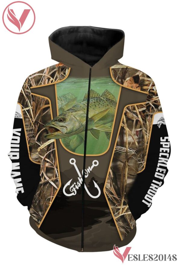Speckled Trout Fish Customized Fish On Long Sleeve, Hoodie, Zip Up Hoodie - Uniform Custom Clothes, Unique Gifts For Employee - Vesles2014s 2