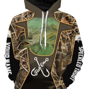 Speckled Trout Fish Customized Fish On Long Sleeve, Hoodie, Zip Up Hoodie - Uniform Custom Clothes, Unique Gifts For Employee - Vesles2014s 3